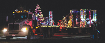 A truck decorated for the Parade of Lights on Dec. 7 in Chihuahua, Mexico. — Museo y Centro Comercial Menonita