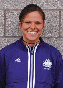 Katie Sowers competed in basketball, soccer and track and field at Goshen College between 2006 and 2009. — Goshen College