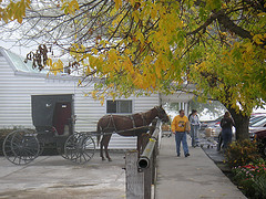 Horse and Buggy at Stringtown Grocery