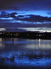 Sunset over Skagit bay