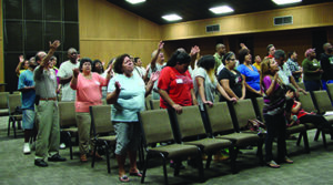 An IBA student retreat. The 2014 retreat took place in Talladega, Ala.  Photo by Violeta Ajquejay.