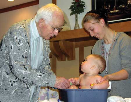 Volunteers at Landis Homes in Lititz, Pa., reach across a wide span of ages. Photo provided