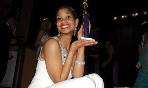 Dawn right after placing first runner-up at Miss Ohio International in 2011. Photo provided. 